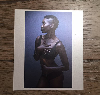 Large size boudoir business card