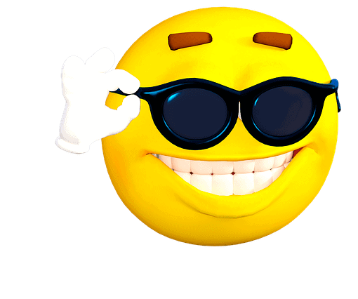 Mr. Cool emoji