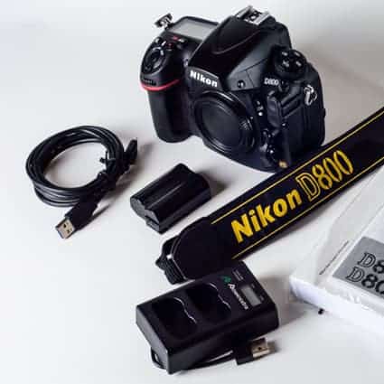 Nikon D800 DSLR camera