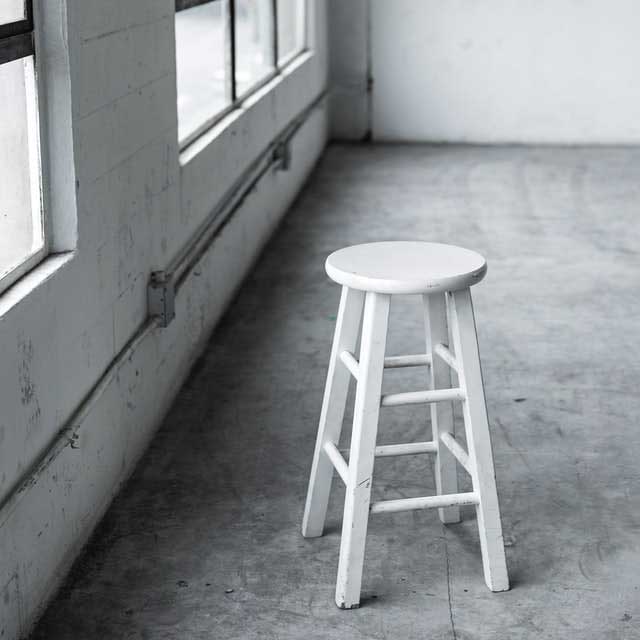 White stool